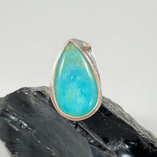 Load image into Gallery viewer, Peruvian Blue Opal Ring made in Bend Oregon by Junk to Jems
