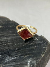 Load image into Gallery viewer, Stacker Ring--Tourmaline in Gold fill and Sterling Silver
