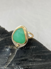 Load image into Gallery viewer, Stacker Ring--Green Chrysoprase
