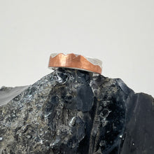 Load image into Gallery viewer, Copper &amp; Sterling Silver Mountain Men&#39;s Ring - Mens / Unisex, made in Bend Oregon by Junk to Jems
