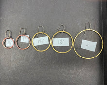 Load image into Gallery viewer, Single Hoops in Silver, Brass, or Copper
