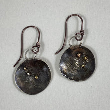 Load image into Gallery viewer, Handmade New Moon earrings, made in Bend Oregon by Junk to Jems
