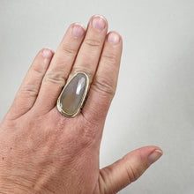 Load image into Gallery viewer, Pink Sapphire and 18k Gold Bezel Ring, made in Bend Oregon by Junk to Jems
