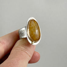 Load image into Gallery viewer, Yellow Sapphire Ring, made in Bend Oregon by Junk to Jems
